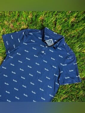 Burlebo Rad Dad Men’s Performance Polo Golf Shirt Small Stretch Quick Dry UPF 50